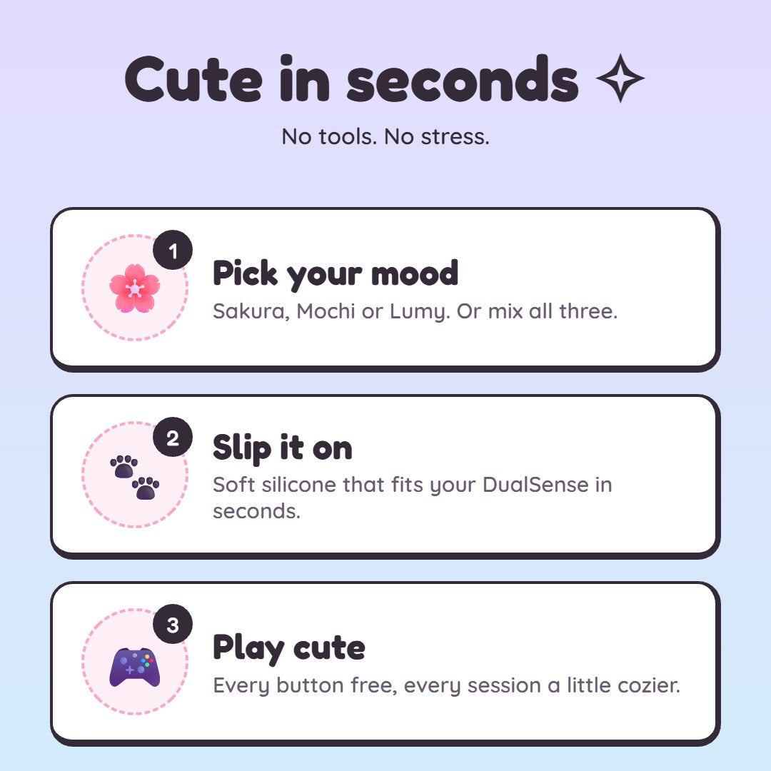 How it works: pick your mood, slip it on, play cute
