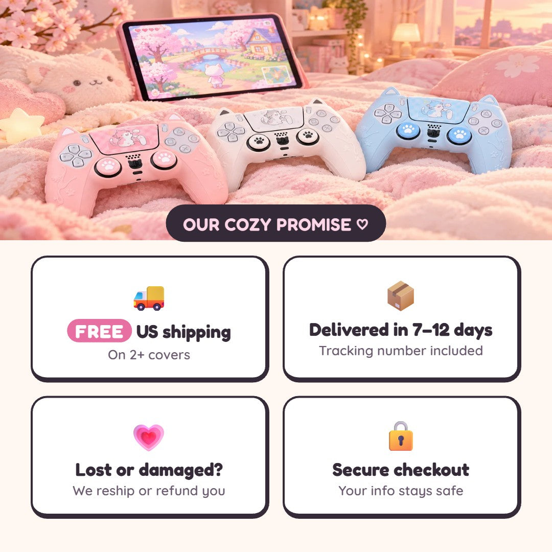 PawMeowd promise: free US shipping on 2+, tracking, reship or refund, secure checkout